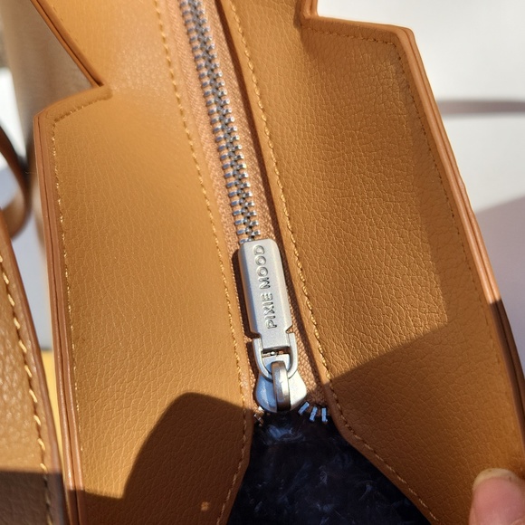 Pixie Mood 2 Piece Set - Shoulder Tote and Mini Zip Bag - Vegan Leather - Picture 7 of 10